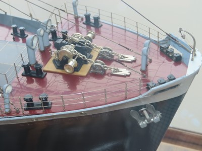 Lot 78 - A BUILDER'S BOARDROOM MODEL FOR THE M.V. 'CLAN MACLAREN', BUILT BY SINCLAIR MODEL ENGINEERING FOR GREENOCK DOCKYARD CO., 1946