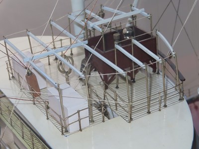 Lot 78 - A BUILDER'S BOARDROOM MODEL FOR THE M.V. 'CLAN MACLAREN', BUILT BY SINCLAIR MODEL ENGINEERING FOR GREENOCK DOCKYARD CO., 1946
