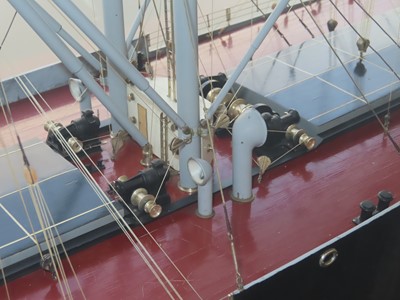 Lot 78 - A BUILDER'S BOARDROOM MODEL FOR THE M.V. 'CLAN MACLAREN', BUILT BY SINCLAIR MODEL ENGINEERING FOR GREENOCK DOCKYARD CO., 1946