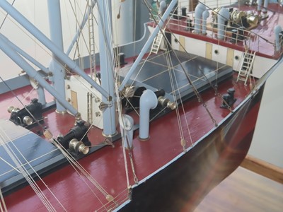 Lot 78 - A BUILDER'S BOARDROOM MODEL FOR THE M.V. 'CLAN MACLAREN', BUILT BY SINCLAIR MODEL ENGINEERING FOR GREENOCK DOCKYARD CO., 1946