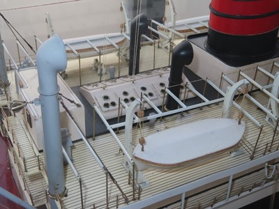 Lot 78 - A BUILDER'S BOARDROOM MODEL FOR THE M.V. 'CLAN MACLAREN', BUILT BY SINCLAIR MODEL ENGINEERING FOR GREENOCK DOCKYARD CO., 1946