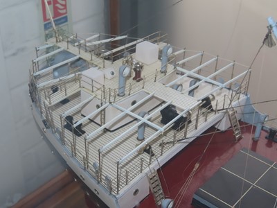 Lot 78 - A BUILDER'S BOARDROOM MODEL FOR THE M.V. 'CLAN MACLAREN', BUILT BY SINCLAIR MODEL ENGINEERING FOR GREENOCK DOCKYARD CO., 1946