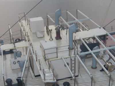 Lot 78 - A BUILDER'S BOARDROOM MODEL FOR THE M.V. 'CLAN MACLAREN', BUILT BY SINCLAIR MODEL ENGINEERING FOR GREENOCK DOCKYARD CO., 1946