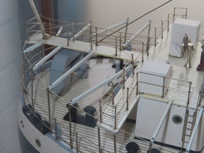 Lot 78 - A BUILDER'S BOARDROOM MODEL FOR THE M.V. 'CLAN MACLAREN', BUILT BY SINCLAIR MODEL ENGINEERING FOR GREENOCK DOCKYARD CO., 1946