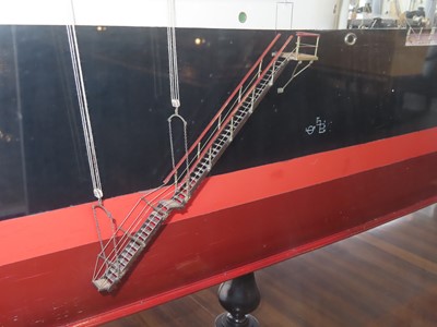 Lot 78 - A BUILDER'S BOARDROOM MODEL FOR THE M.V. 'CLAN MACLAREN', BUILT BY SINCLAIR MODEL ENGINEERING FOR GREENOCK DOCKYARD CO., 1946