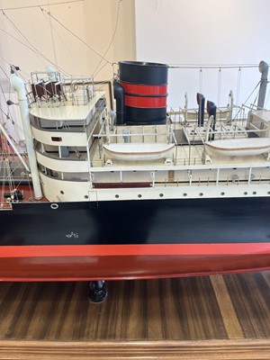Lot 78 - A BUILDER'S BOARDROOM MODEL FOR THE M.V. 'CLAN MACLAREN', BUILT BY SINCLAIR MODEL ENGINEERING FOR GREENOCK DOCKYARD CO., 1946