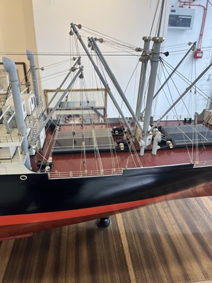 Lot 78 - A BUILDER'S BOARDROOM MODEL FOR THE M.V. 'CLAN MACLAREN', BUILT BY SINCLAIR MODEL ENGINEERING FOR GREENOCK DOCKYARD CO., 1946