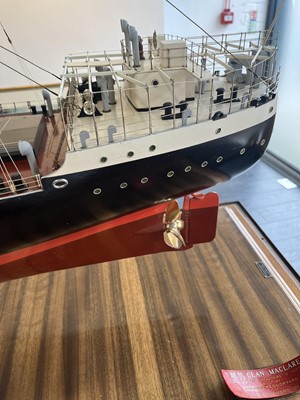 Lot 78 - A BUILDER'S BOARDROOM MODEL FOR THE M.V. 'CLAN MACLAREN', BUILT BY SINCLAIR MODEL ENGINEERING FOR GREENOCK DOCKYARD CO., 1946