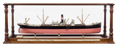 Lot 56 - A 1:96 SCALE BUILDER'S MODEL FOR THE S.S. 'GRELDON' (EX-'DARTMOUTH'), BUILT BY RICHARDSON, DUCK & CO. LTD FOR ANNING STEAMSHIP COMPANY LTD, 1903