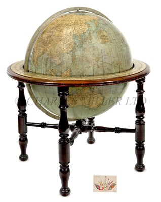 Lot 253 - A RARE 30IN. TERRESTRIAL GLOBE BY W. & A. K. JOHNSTON LTD, EDINBURGH & LONDON, CIRCA 1890