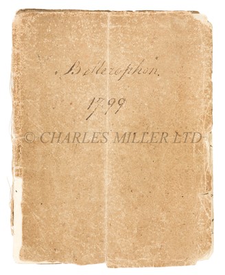 Lot 129 - A MANUSCRIPT POCKET BOOK OF HENRY D'ESTERRE DARBY, CAPTAIN OF H.M.S. 'BELLEROPHON', SIGNED BY LORD NELSON AND OTHERS