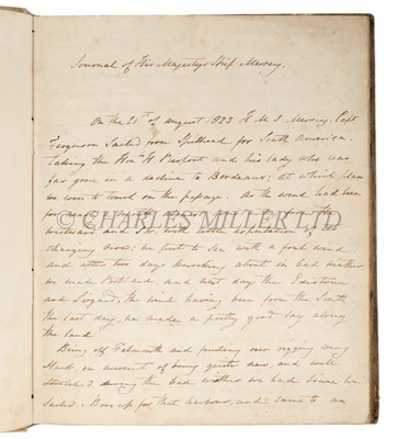 Lot 141 - A NAVAL OFFICER'S JOURNAL TO SOUTH AMERICA, 1823-1827