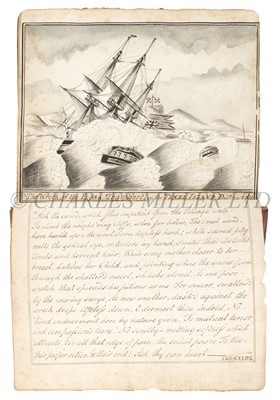 Lot 135 - A NAVIGATION MANUSCRIPT COMPILED BY JOHN HARPER WHILST A PRISONER OF WAR IN FRANCE, 1811-1814