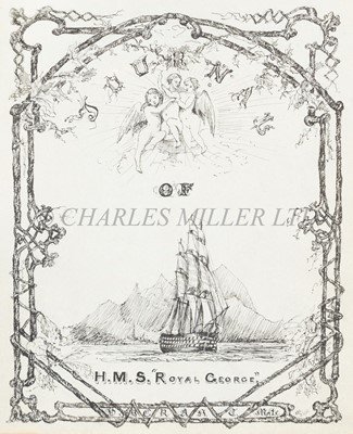 Lot 155 - AN FINE AND EXTENSIVELY ILLUSTRATED MIDSHIPMAN'S LOG JOURNAL FROM H.M.S. ROYAL GEORGE INCLUDING SERVICE IN THE CRIMEAN WAR