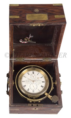Lot 236 - A TWO-DAY AMERICAN MARINE CHRONOMETER BY BLISS & CREIGHTON, NEW YORK, CIRCA 1865