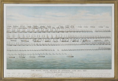 Lot 157 - A COLLECTION OF DEPICTIONS OF ROYAL NAVAL REVIEWS AT SPITHEAD AND ASSOCIATED EPHEMERA