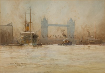 Lot 91 - WILLIAM MINSHALL BIRCHALL (BRITISH, 1884-1941) Tower Bridge - London