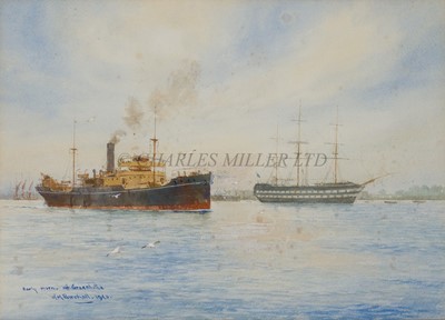 Lot 71 - WILLIAM MINSHALL BIRCHALL (BRITISH, 1884-1941) Early morn - off Greenhithe