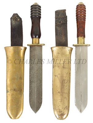 Lot 224 - TWO REPRODUCTION DIVER'S KNIVES AFTER SIEBE GORMAN & CO