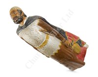 Lot 175 - A FINE FULL-LENGTH FIGUREHEAD OF A BRETON ARCHER, CIRCA 1870