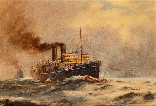 Lot 9 - δ JOHN ALLCOT (BRITISH, 1888-1973)<br/>P & O...