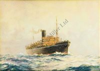 Lot 9 - δ JOHN ALLCOT (BRITISH, 1888-1973)<br/>P & O...
