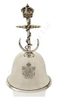 Lot 30 - a silver table bell from the Royal Bombay...