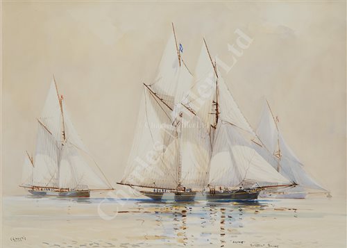 Lot 42 - δ GUY L'HOSTIS (FRENCH, B. 1945)<br/>The Camper &...