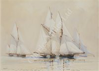 Lot 42 - δ GUY L'HOSTIS (FRENCH, B. 1945)<br/>The Camper &...