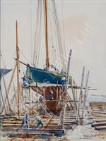 Lot 47 - δ GUY L'HOSTIS (FRENCH, B. 1945)<br/>'Shamrock IV'...