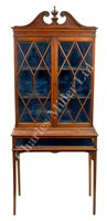 Lot 54 - A LATE 19TH CENTURY DISPLAY CABINET MADE FROM...