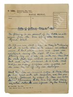 Lot 100 - A MANUSCRIPT EYEWITNESS ACCOUNT OF JUTLAND,...