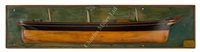 Lot 341 - A HALF-BLOCK BUILDER'S MODEL FOR THE IRON SAILING SHIP JAMES CRAIG (Ex-CLAN MACLEOD), BUILT FOR T. DUNLOP & SONS BY BARTRAM & HASWELL, SUNDERLAND, 1874