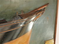 Lot 341 - A HALF-BLOCK BUILDER'S MODEL FOR THE IRON SAILING SHIP JAMES CRAIG (Ex-CLAN MACLEOD), BUILT FOR T. DUNLOP & SONS BY BARTRAM & HASWELL, SUNDERLAND, 1874