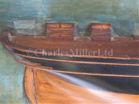 Lot 341 - A HALF-BLOCK BUILDER'S MODEL FOR THE IRON SAILING SHIP JAMES CRAIG (Ex-CLAN MACLEOD), BUILT FOR T. DUNLOP & SONS BY BARTRAM & HASWELL, SUNDERLAND, 1874