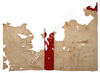 Lot 106 - AN HISTORICALLY INTERESTING FLAG FRAGMENT...