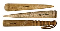 Lot 184 - Ø A 19TH CENTURY WHALEBONE FID<br/>of typical form...