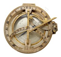 Lot 227 - AN INCLINING DIAL, ENGLISH, 19TH...
