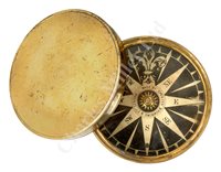 Lot 230 - A DRY CARD COMPASS BY SPENCER BROWNING & CO.,...