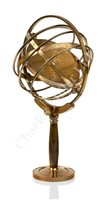 Lot 237 - A MODERN BRASS ARMILLARY SPHERE<br/>with...