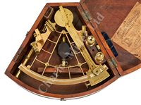 Lot 245 - A 7¼IN. RADIUS VERNIER SEXTANT BY J.E....