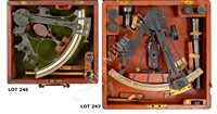 Lot 201 - A FINE 8IN. RADIUS VERNIER SEXTANT BY H....