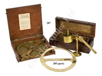 Lot 287 - A CIRCULAR PROTRACTOR BY THOMAS JONES, CHARING CROSS ROAD, LONDON, CIRCA 1830 & De Grave Chrondrometer