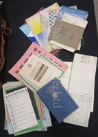 Lot 146 - AN ORIENT LINE AUSTRALIA TO ENGLAND SCHEDULE, CIRCA 1914; and a quantity of Orient Line ephemera