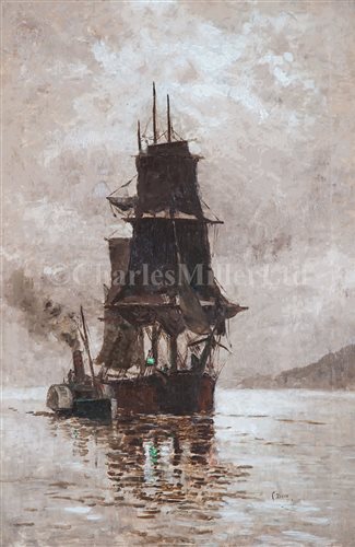 Lot 11 - ENGLISH SCHOOL, 19TH CENTURY <br/>A three-masted...