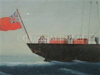 Lot 24 - CHINESE SCHOOL, CIRCA 1884 - S.S. 'Gulf of Papua' off the China Coast