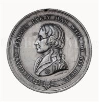 Lot 58 - Nelson Testimonial Medal, 1844, <br/>in white...