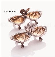 Lot 80 - A PAIR OF SILVER SALTS FROM THE GERMAN...