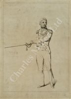 Lot 45 - AFTER JOHN RISING (BRITISH, 1753-1817) - Full-length portrait of Lord Nelson