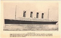 Lot 109 - A TITANIC MEMORIAL POSTCARD SIGNED BY SURVIVOR...